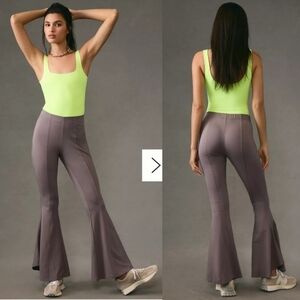 Daily Practice by Anthropologie Rubin Seamed Flare Pants Size Small